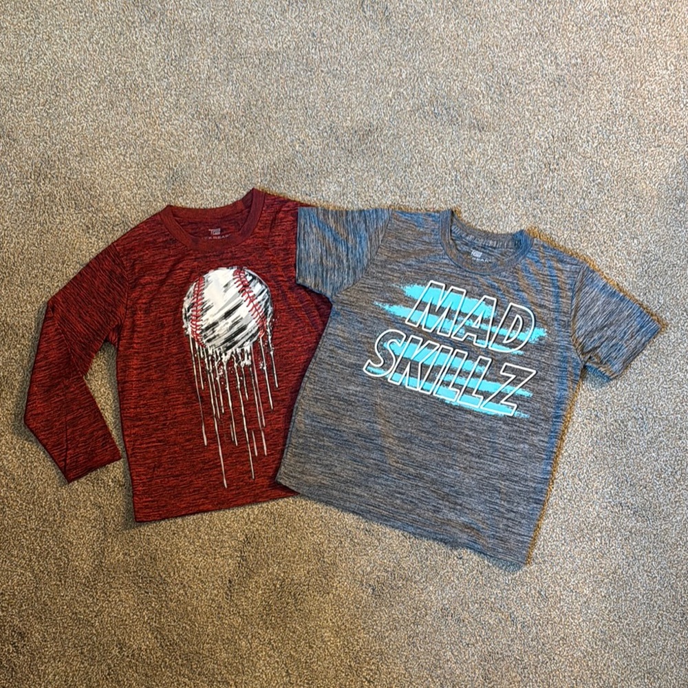 NEW Tek Gear Boys Sports Themed Graphic Athletic Tees Bundle
